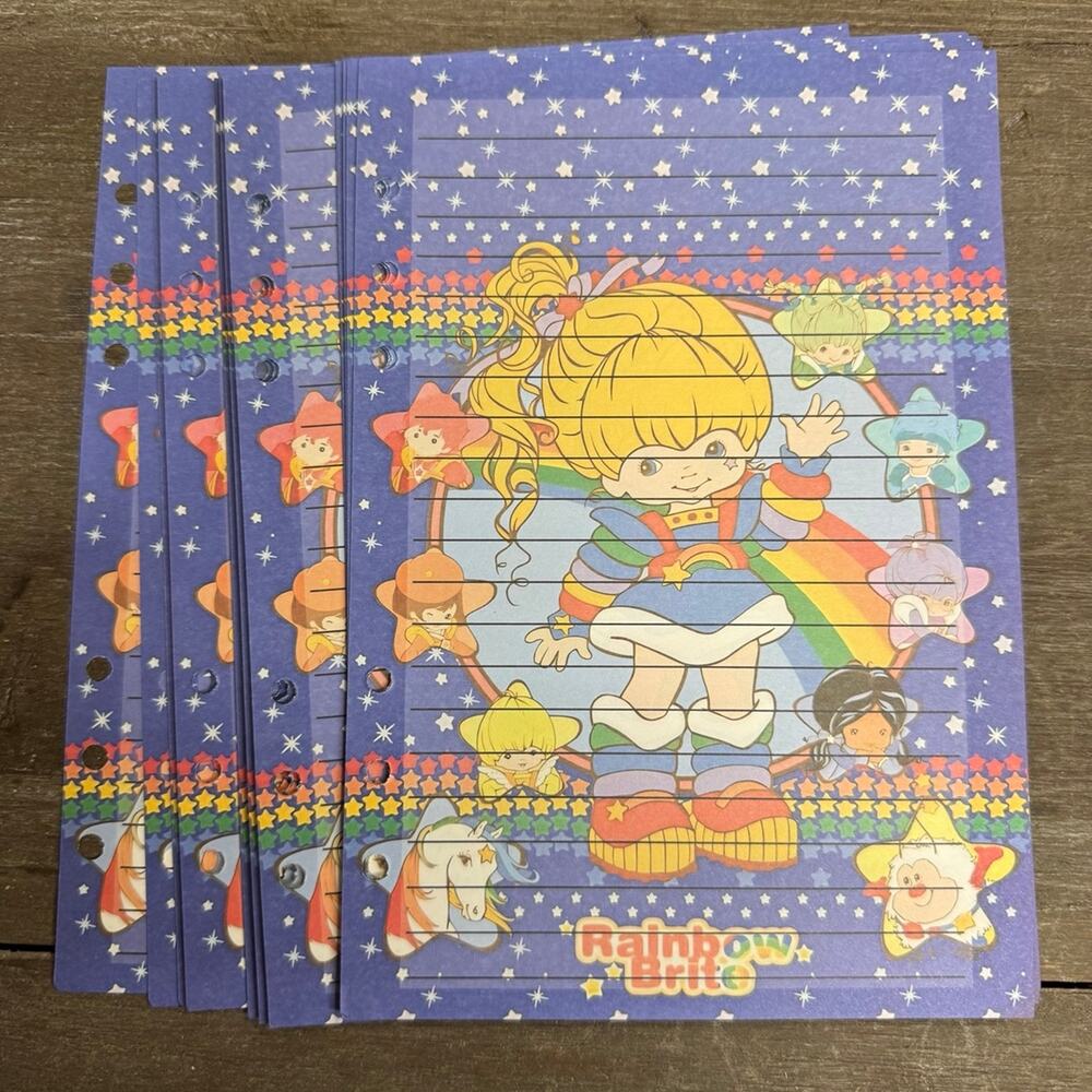 Rainbow Brite Size A5 Refill Paper (50 Sheets)